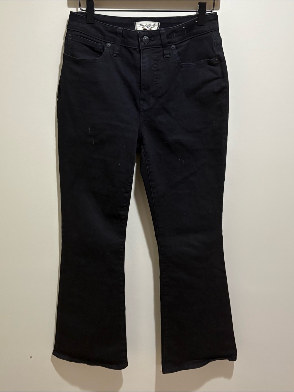 Madewell Black High-Rise Bootcut Jeans